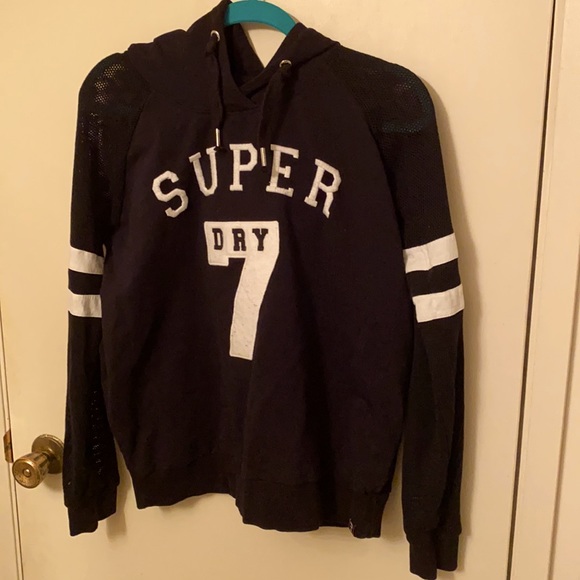 Like new Superdry black hoodie - Picture 1 of 5
